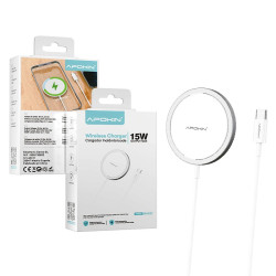 Cargador MagSafe Inalámbrico 15W Apokin | Carga Rápida y Ultra Delgado