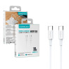 Cable USB-C a USB-C 1m 60W Blanco | Carga Rápida y Transferencia