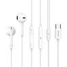 Auriculares Tipo-C con Micrófono Celebrat E500 – Diseño Estilo Apple Blanco