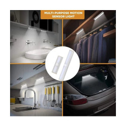Lámpara LED 30cm con Sensor de Movimiento | Luz Potente a Batería