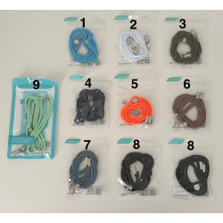 Cordón Universal para Móvil con Adaptador de Plástico | Seguro y Práctico